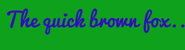 Image with Font Color 310DBF and Background Color 0DA11C